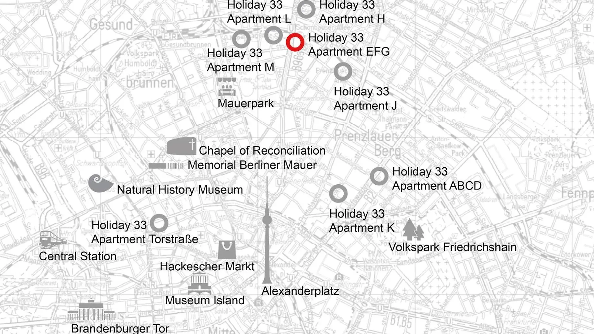 Holiday 33 Apartments Efg Schoenhauser Allee Mit Balkon Berlin 0*,  Germany